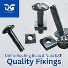 Quality Mushroom Dome Cross Slotted Head Roofing Roof Bolts & Square Nuts BZP
