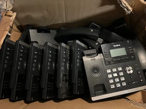 Yealink SIP-T41P VoIP IP Phones x 7 Bundle - Photo 1/1