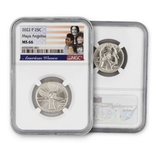 2022 P 25c Maya Angelou American Women Quarter Philadelphia Mint NGC MS66 - Picture 1 of 1