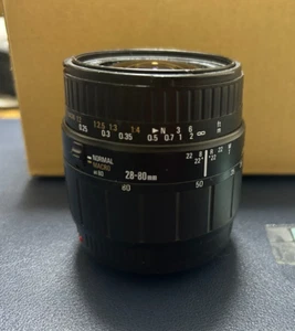Sigma Zoom 1:3.5-5.6 28-80mm HF Aspherical Lens 55mm FOR PARTS OR REPAIR #005 - Picture 1 of 5