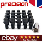 Precision 16 Black Wheel Bolts & 4 Locking Nuts For Seat Alhambra