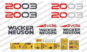 NEUSON 2003 Bagger Aufkleber Set - Bild 1 von 1