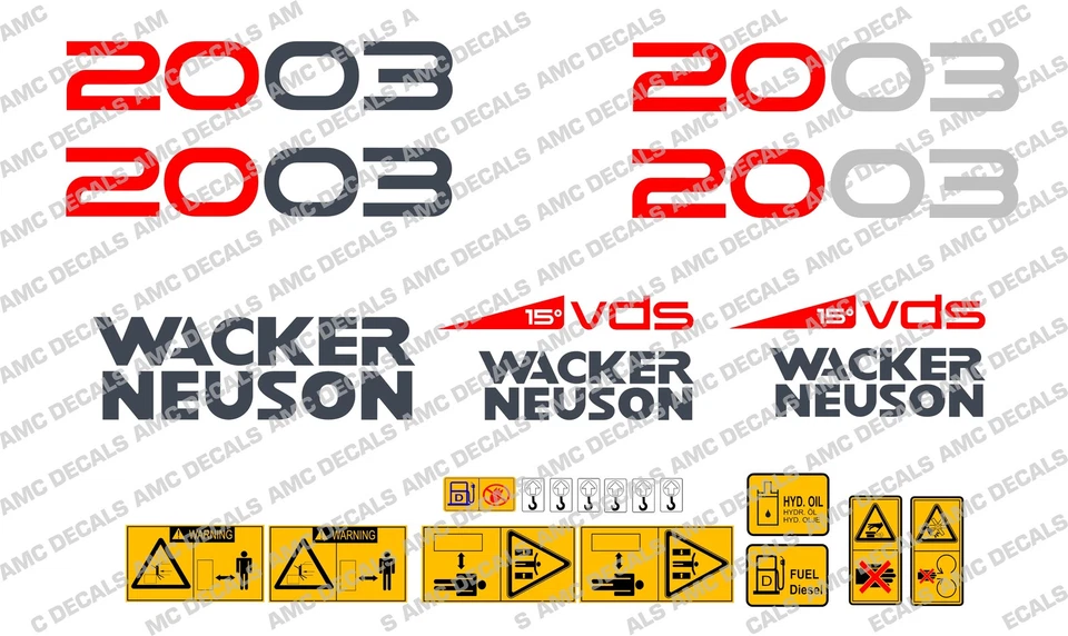 NEUSON 2003 Bagger Aufkleber Set - Bild 1 von 1