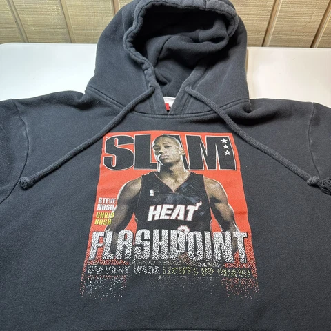 Mitchell & Ness Slam Cover May '05 Hoodie Dwayne Wade 'Flashpoint' Heat Medium Cover