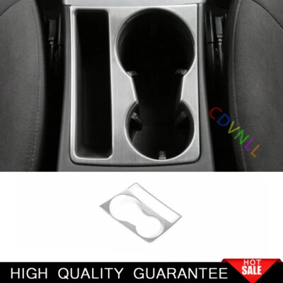 For Audi A4 A5 2009-2016 Silver Steels Gear Shift Water Cup Panel Cover Trim - Image 1 of 4