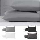 Jersey Knit Pillowcases Set of 2/4 Cotton Soft Breathable Bed Pillow Cases 