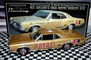 ACE WILSON's 1966 Royal Bobcat GTO Driver Milt Schornack 1/24 NASCAR Die-cast