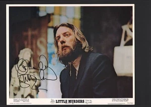 Donald Sutherland - Tarjeta de vestíbulo autógrafa firmada - Pequeños asesinatos - Imagen 1 de 1