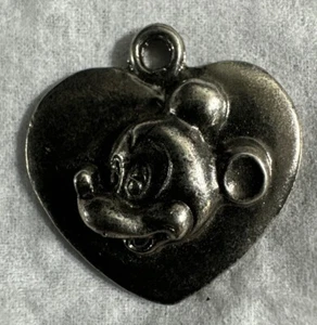 Vintage Disney Mickey Mouse Gumball Machine Metal Charm - Picture 1 of 3