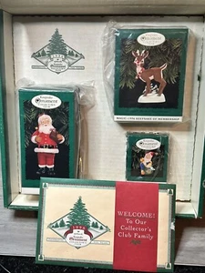 New Hallmark Keepsake Collectors Club Ornaments, Set of 3, Membership Kit 1996 - Picture 1 of 7