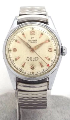 Alpha - Muy delgado - Automático - 17 joyas - Reloj vintage para hombre - Muy raro ~ #0289 Foto 1 de 4