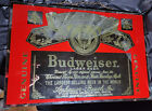 Stunning Vintage Budweiser Beer Framed Glass Gold Gilded Mirror  Bar Sign