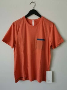 Neu mit Etikett Lululemon HCRD Orange R.A.D. Leichtes SS Top Shirt Herren Small - Bild 1 von 8