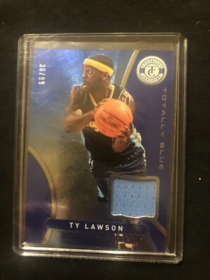 2012-13 Totally Certified Ty Lawson Blue Jersey Relic 36/99 Denver Nuggets - Image 1 of 2