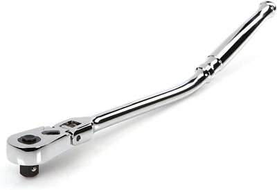TEKTON 3/8 Inch Drive x 12 Inch Flex Head Quick-Release Bent Handle Ratchet - Image 1 of 4