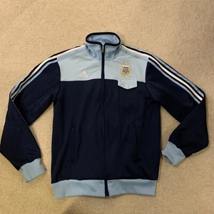 Adidas Argentina Soccer Blue Full Zip Jacket Pockets Mens Size XL 2007 - Picture 1 of 15