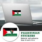 Naklejki z flagą Palestyny 1/5 szt. Kask rowerowy samochodowy Naklejka winylowa✨- Flaga C9D8