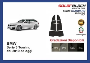 pellicola oscurante BMW serie 3 touring dal 2019 kit posteriore STANDARD - Imagen 1 de 1