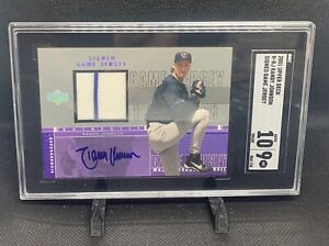 2001 UD Upper Deck RANDY JOHNSON GAME-USED JERSEY Autograph SGC 9 Mint 10 Auto