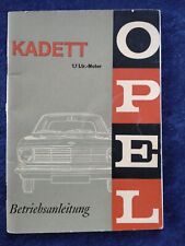 OPEL Kadett B 1,1 Ltr.-Motor Betriebsanleitung 03.1967