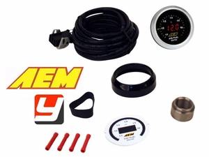 AEM Digital Wideband O2 UEGO AFR Air Fuel Ratio Gauge Kit without SENSOR - Picture 1 of 4