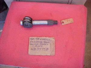 NOS HB-3578-B FOMOCO STEERING SECTOR SHAFT 37 38 39 40 41 42 46 47 48 LINCOLN - Picture 1 of 1