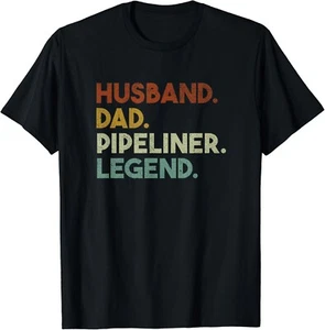 Ehemann Papa Pipeliner Legende Vintage Pipeliner Schweißer Geschenk Unisex T-Shirt - Bild 1 von 3