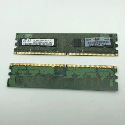 Genuine HP 1GB 404574 PC2-6400 800mhz 1Rx8 DDR2 Samsung Non ECC Memory RAM - Image 1 of 4