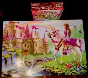 Melissa & Doug 48pc Fairy Tale Castle Floor Puzzle - Complete EUC Clean - Picture 1 of 7
