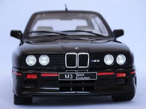 SOLIDO BMW M3 E30 SPORT EVO 1990 BLACK S1801501 BNIB 1:18 - Picture 1 of 12