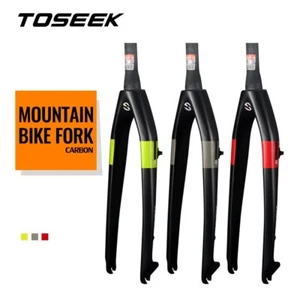 Mountain Bike Full Carbon Fiber Forks MTB Bicycle Rigid Fork Disc Brake Fork - Picture 1 of 21