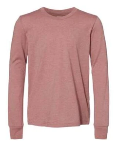 Bella + Canvas Youth Jersey Long Sleeve T-Shirt - Picture 1 of 51