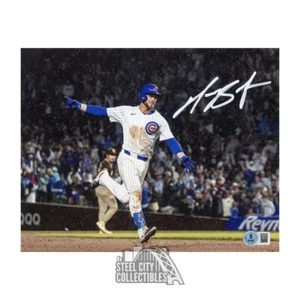 Michael Busch Autographed Chicago Cubs 8x10 Baseball Photo - BAS (Rain) - Picture 1 of 1