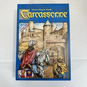 CARACASSONNE Board Game Rio Grande Games with River Expansion 100% Complete - Picture 1 of 7