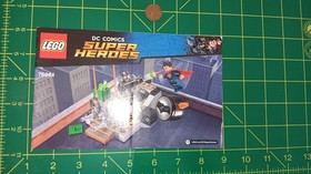 LEGO DC Comics Super Heroes 76044 Instruction Booklet Manual Folded Used Paper