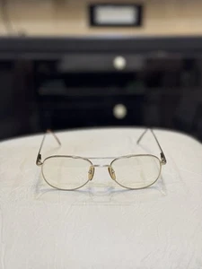 VINTAGE Tonio Lamborghini Small Aviator Eyeglasses Light Gold Colour Sunglasses - Picture 1 of 11