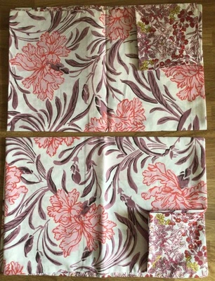 2 Pillowcases Made W/ Joules Garland & Ditsy Floral Soft Pink Mauve Cotton New - Image 1 of 4