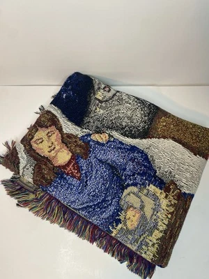 Manta de tapiz tejido para belén estilo navideño 5x4 pies Foto 1 de 3