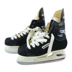 Ice Skates Bauer Impact 20 Hockey Shoes Blades Size Medium 4 Junior - Picture 1 of 13