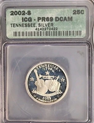 2002-S Tennessee Silver Quarter ICG PR69 DCAM ICG - Image 1 of 4