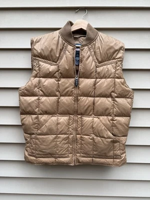 Vintage Vintage Silver Rider Down Feathers Brown Puffer Vest Size M - Image 1 of 3