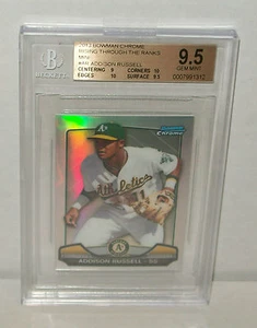 2013 Bowman Chrome Rising Through Ranks Mini Addison Russell BGS 9.5 GEM MINT - Picture 1 of 2