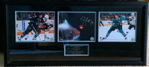 Joe Thornton San Jose Sharks handsignierte gerahmte Fotosammlung mit COA - Bild 1 von 3