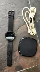 Motorola Moto 360 Smartwatch schwarz mit Lederarmband & Philips Wireless - Bild 1 von 17