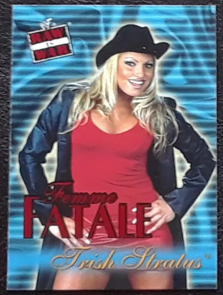 2001 Fleer WWF WWE Raw Is War Femme Fatale Diva Inserts Trish Stratus Rookie #16 - Image 1 of 1