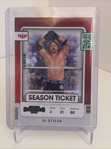 2022 Panini Chronicles WWE- Contenders Season Ticket Green #107 AJ Styles /99 - Picture 1 of 3
