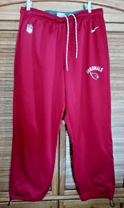 Nike Arizona Cardinals Mens XL Joggers Sweat Pants NFL On Field Apparel Red - Picture 1 of 7