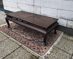 TAVOLINO CINESE, PRIMI '900, DIPINTO A MANO, DIM 118 X 58 H 40 CM - Foto 1 di 14