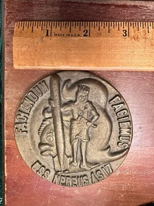 Vintage 60er Jahre Medaillon USS Nerues AS17 Militär Marine Marine - Bild 1 von 3