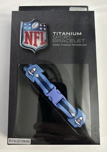 Authentic Tennessee Titans 8 1/2” Titanium Sport Bracelet Eagles Wings - Picture 1 of 2